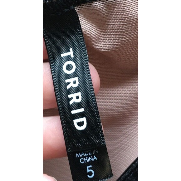 Torrid Intimates Top Women's Size 5X Pink Black Sheer - Picture 4 of 4